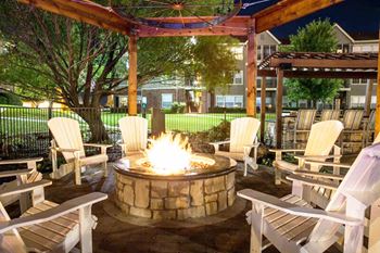Outdoor kitchen and firepit